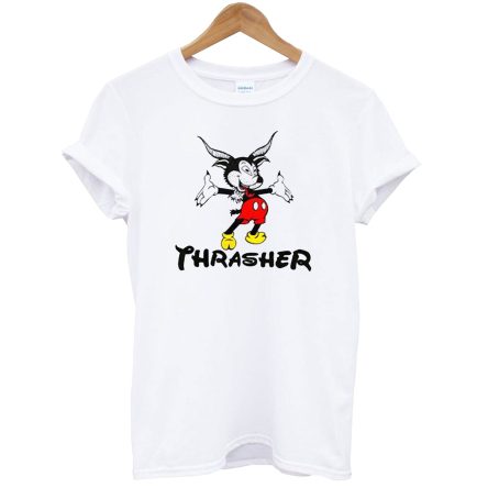 Thrasher Mickey Funny Graphic Tees T-Shirt
