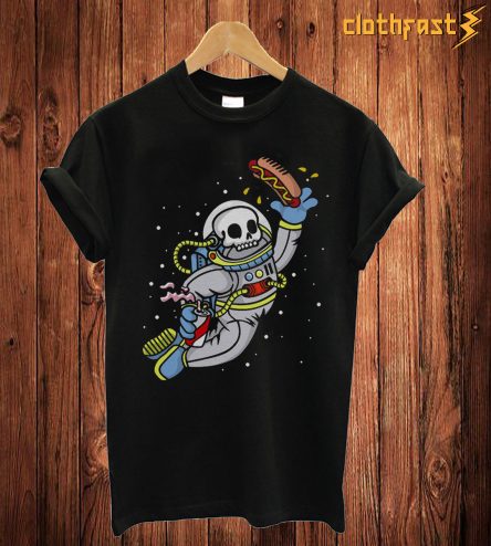Astronaut Skull T Shirt