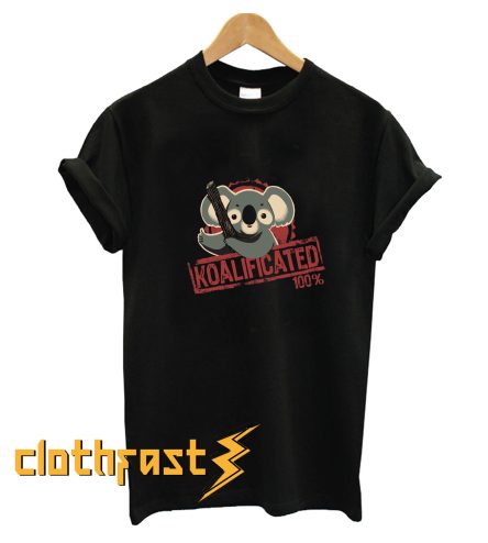 100% koalificated - Cute Koala Approves - Funny Seal of Approval T-Shirt