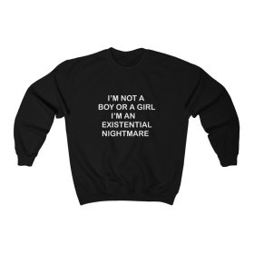 Im Not A Boy Or A Girl Im An Existential Unisex Heavy Blend™ Crewneck Sweatshirt