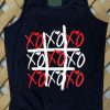 The Weeknd Inspired XO Till we overdose Hugs Kisses Valentines Red White Tic tac toe Trust Issues