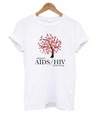 Support AIDS & HIV Awareness T shirt