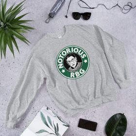 Notorious RBG Sweatshirt - Women's Sweater - Ruth Bader Ginsburg - Feminism - Protest - Girl Power - Women Power - Equality