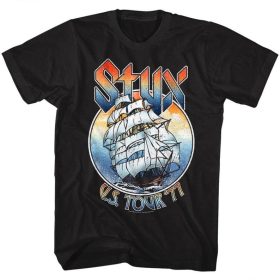 Styx 77 Tour Black Adult T-Shirt
