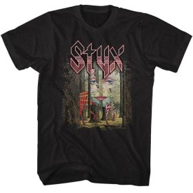 Styx The Grand Illusion Black Adult T-Shirt
