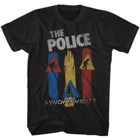 The Police Synchronicity Black Adult T-Shirt