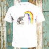 Rainbow Spraying Elephant T-Shirt Cartoon Animal Pride LGBT Proud Gay Soho London Art Retro Unisex