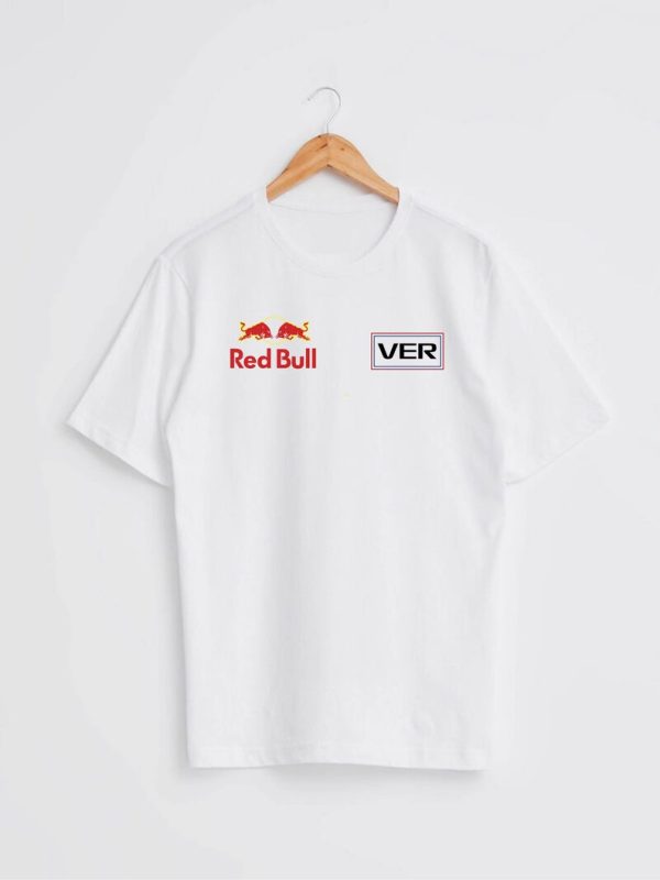 Redbull whıte Formula 1 T-shirt- formula car Shirt--Max Verstappen f1 tshirt