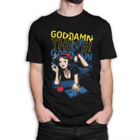 Snow White and Pulp Fiction Mashup T-Shirt, Women's and Men's Sizes