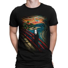 Spirited Away and Edvard Munch's Scream Mashup T-Shirt Unisex