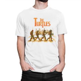 The Turtles Abbey Road TMNT T-Shirt, Teenage Mutant Ninja Turtles Beatles Tee, Women's and Men's Sizes