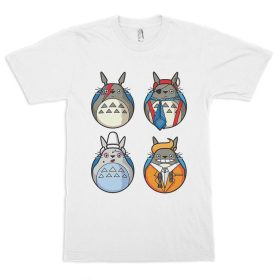 Totoro David Bowie Style T-Shirt, Studio Ghibli Funny Tee, Women's and Men's Sizes