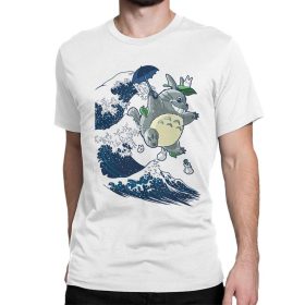 Totoro and Great Wave of Kanagawa T-Shirt