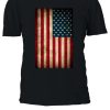 Vintage Retro USA Flag America T-shirt