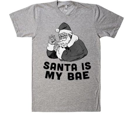 Santa Is My Bae Christmas T-shirt