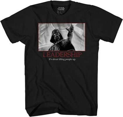 Star Wars Darth Vader Leadership Motivational Mens T-Shirt