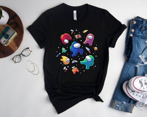 Impostors in Space Shirt, Among Us Video Game, Galaxy Finding Impostor Tshirt